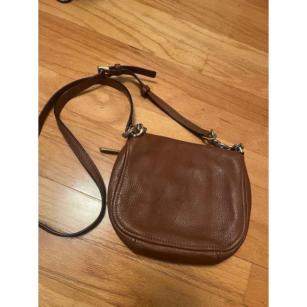 Michael Kors NWOT Bedford Flap Tan Pebbled Leather Crossbody Bag‎ - Picture 5 of 8